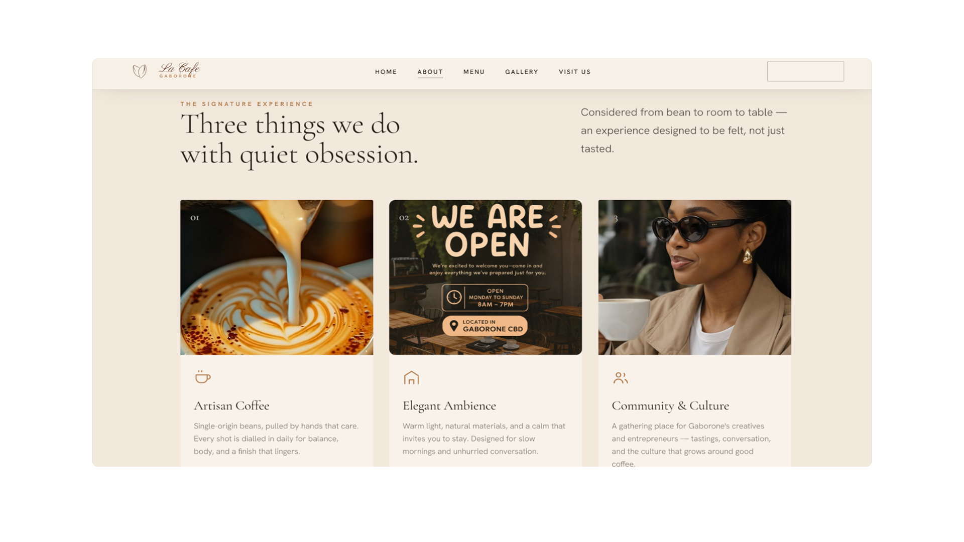 La Cafe About